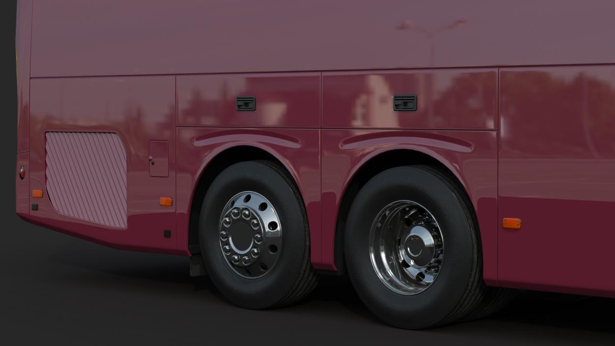 3D Volvo 9900 Bus Rigged