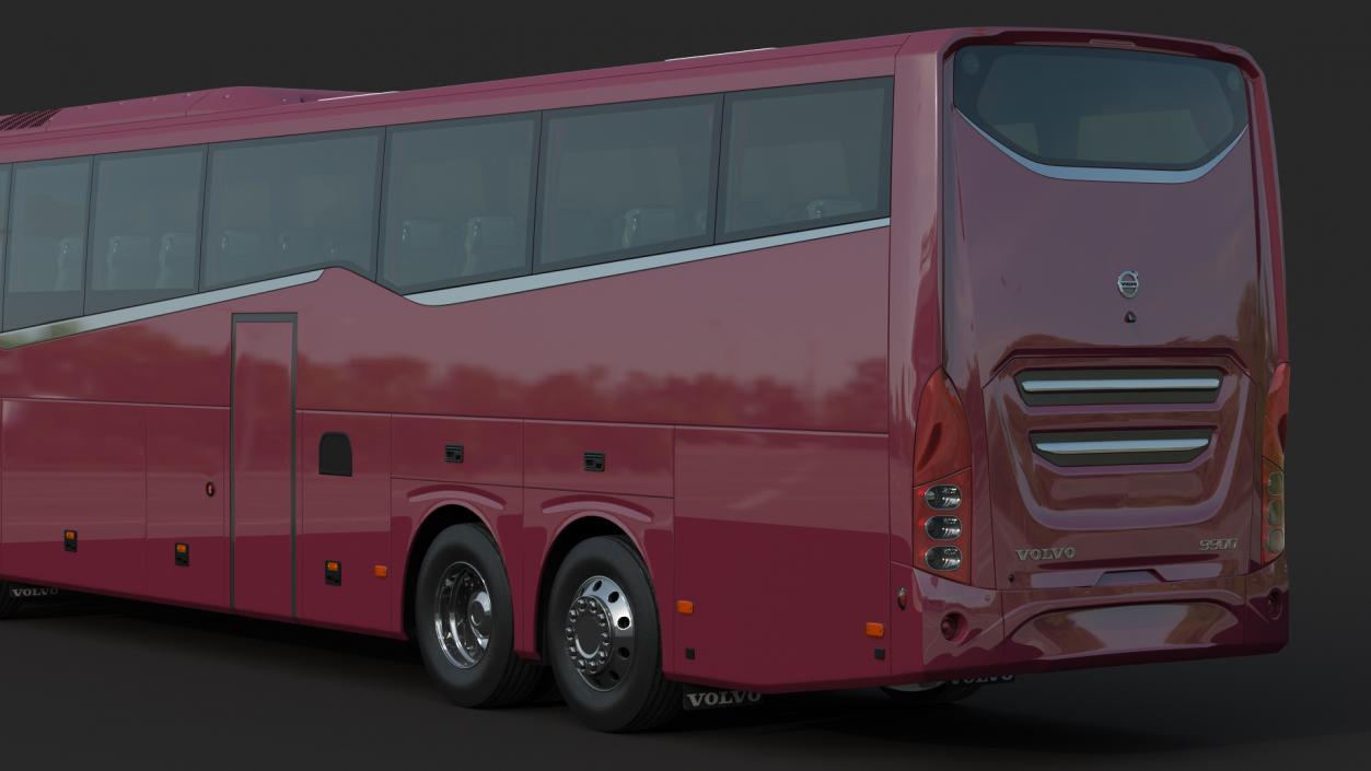 3D Volvo 9900 Bus Rigged