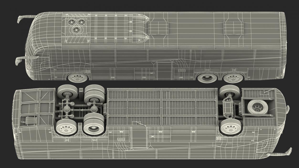 3D Volvo 9900 Bus Rigged