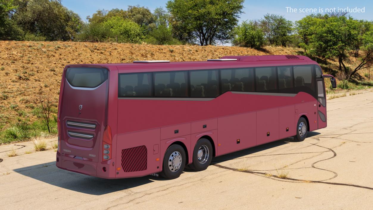 3D Volvo 9900 Bus Rigged