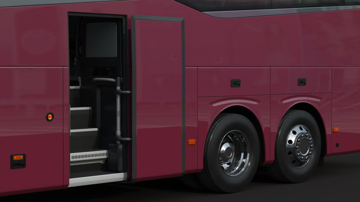 3D Volvo 9900 Bus Rigged