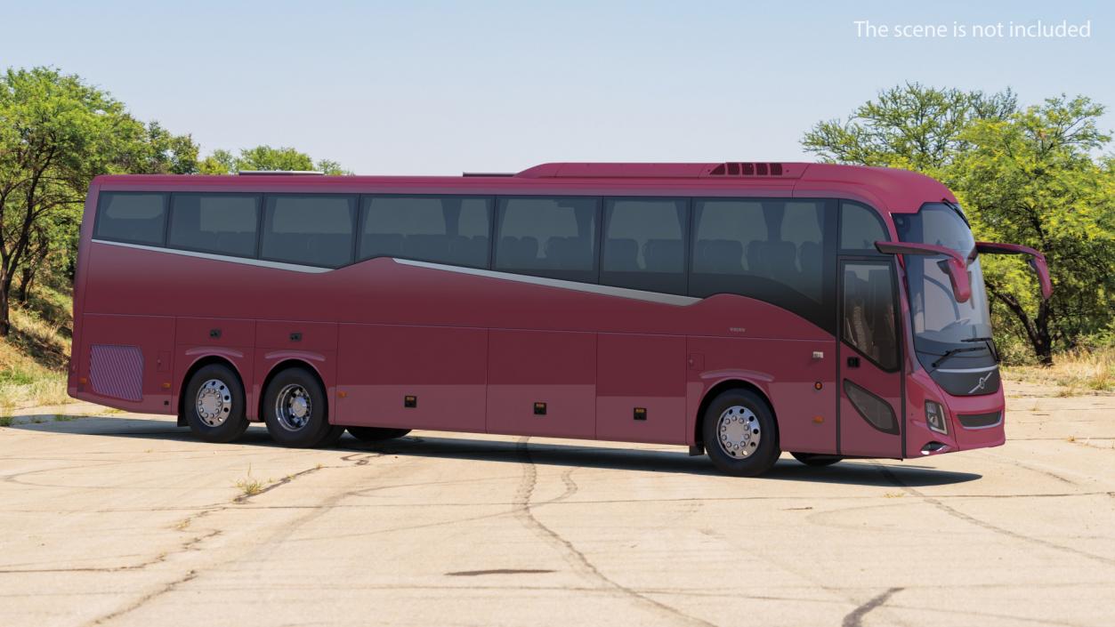 3D Volvo 9900 Bus Rigged