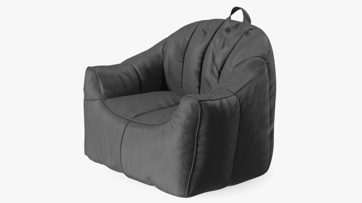 Hug Bean Bag Armchair Black 3D