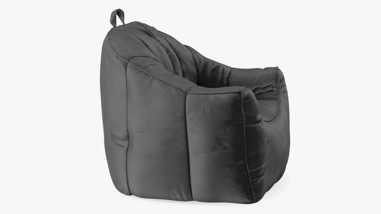 Hug Bean Bag Armchair Black 3D