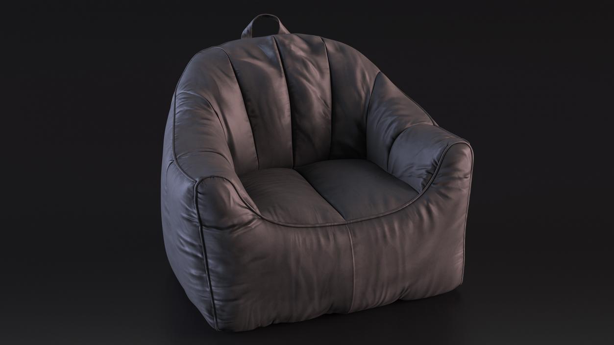 Hug Bean Bag Armchair Black 3D