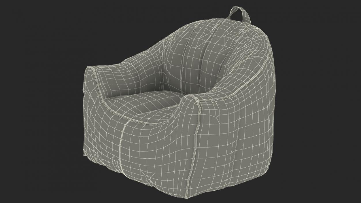 Hug Bean Bag Armchair Black 3D