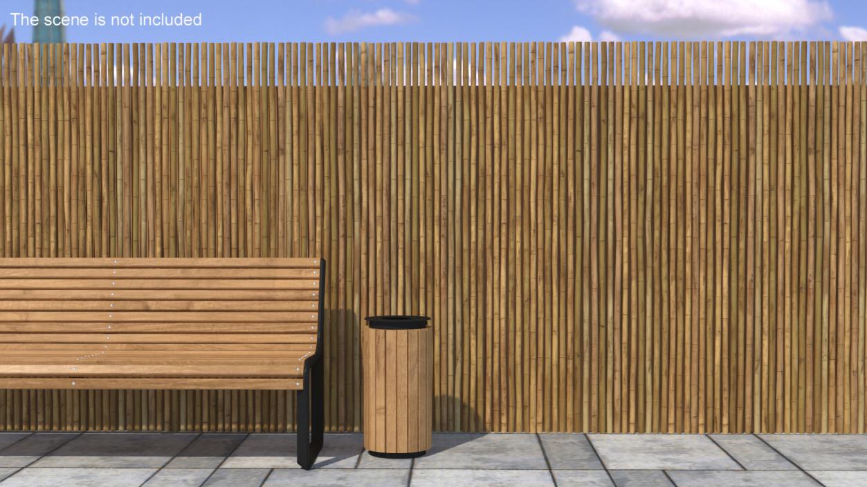 3D model Eco-Friendly Bamboo Fence