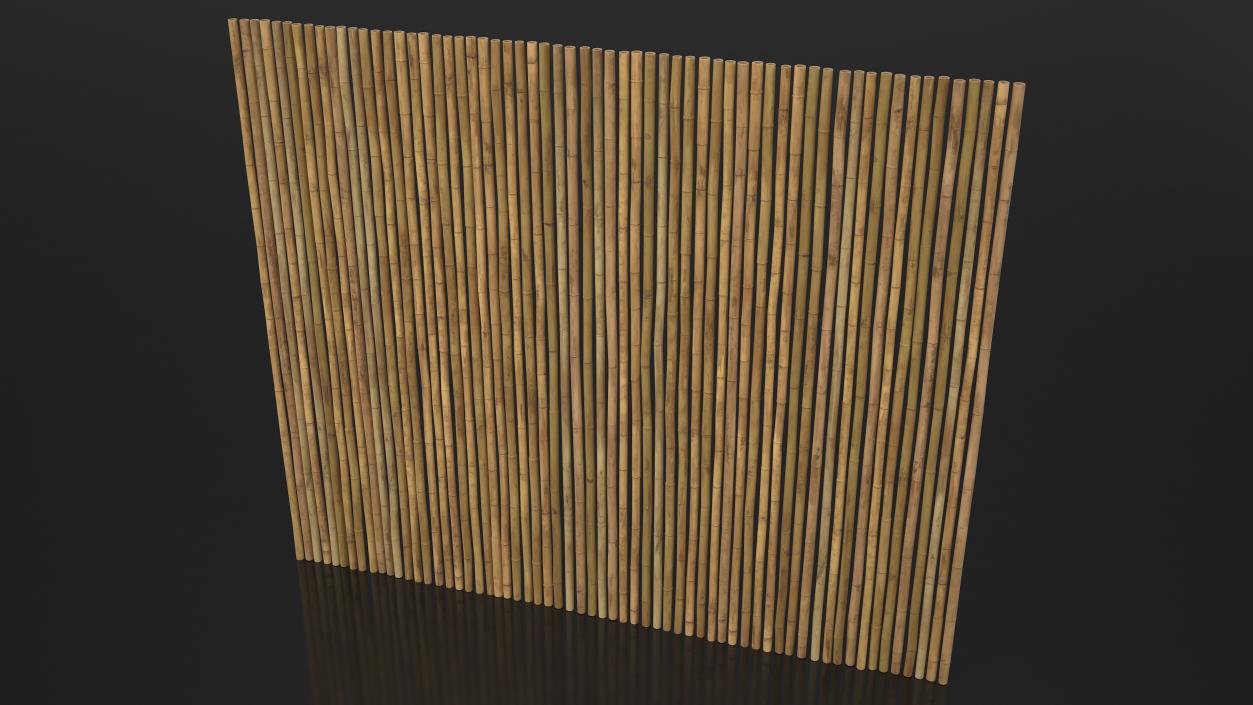 3D model Eco-Friendly Bamboo Fence