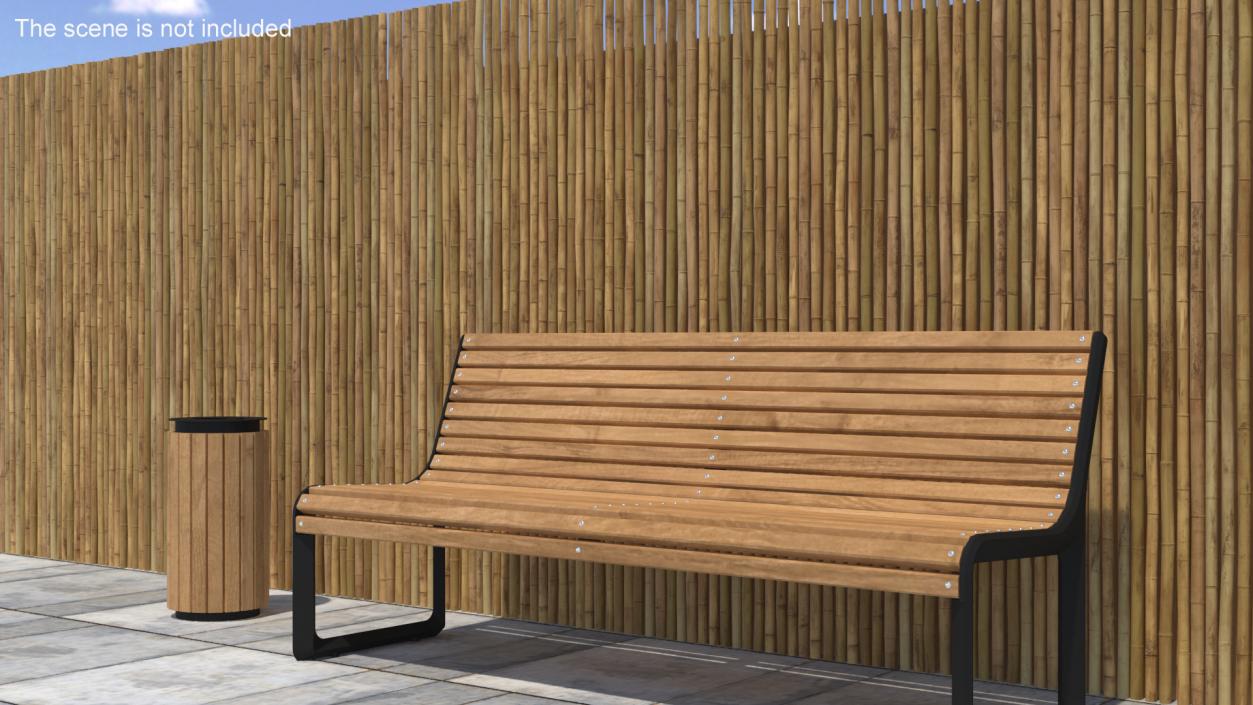 3D model Eco-Friendly Bamboo Fence