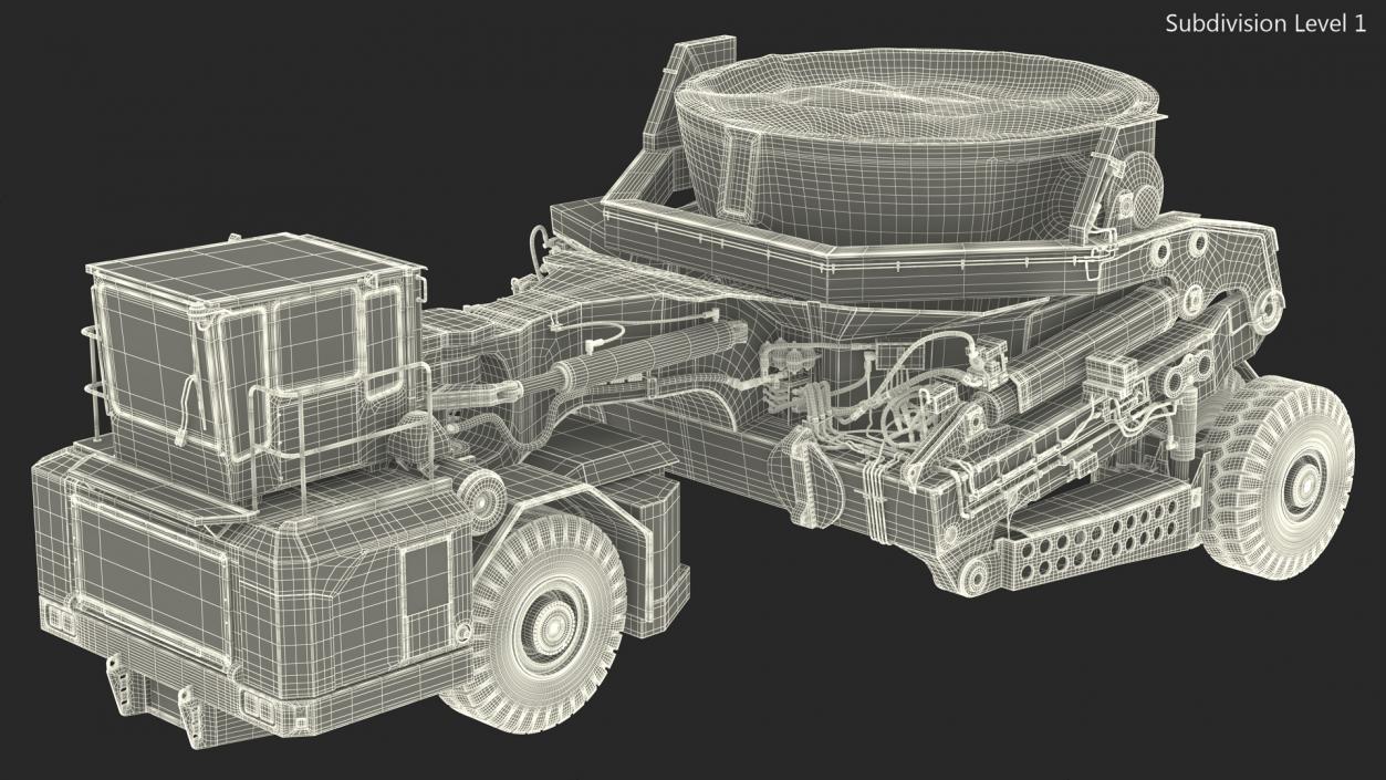 KAMAG Slag Transporter Used Rigged 3D model