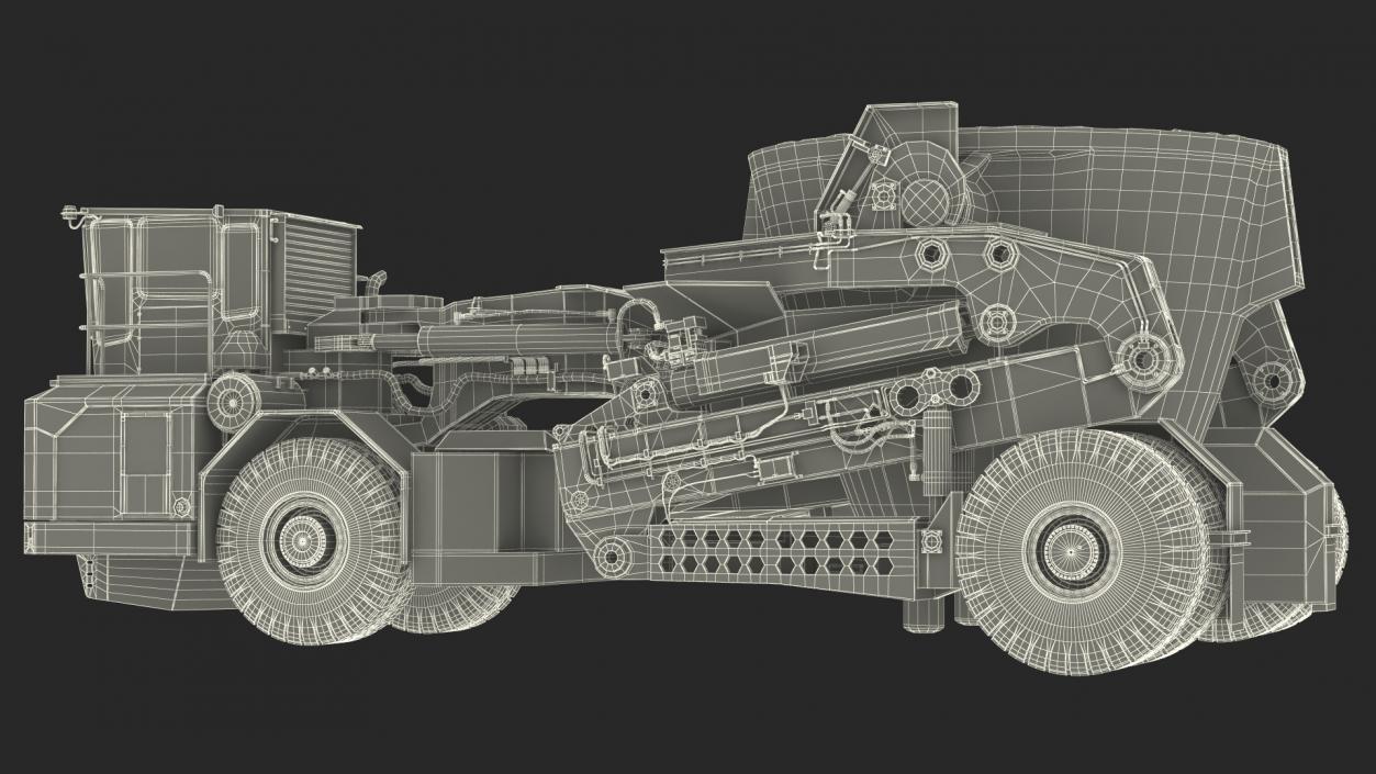 KAMAG Slag Transporter Used Rigged 3D model