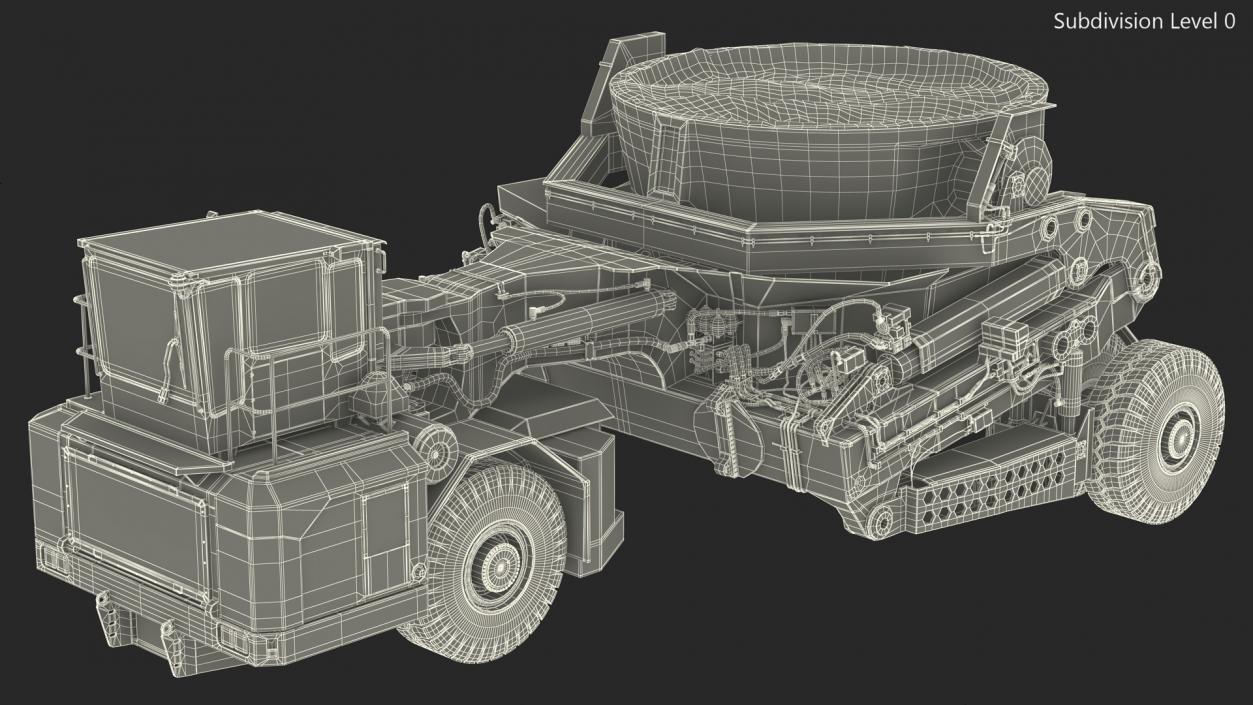 KAMAG Slag Transporter Used Rigged 3D model