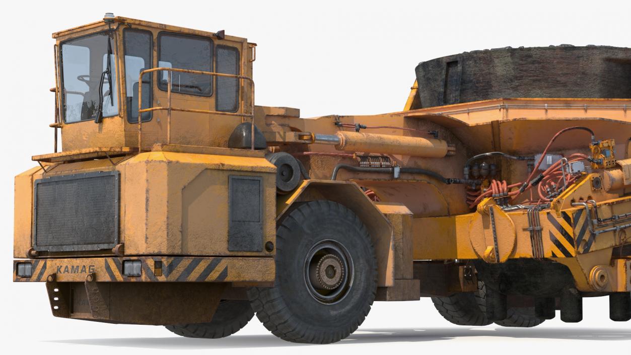 KAMAG Slag Transporter Used Rigged 3D model