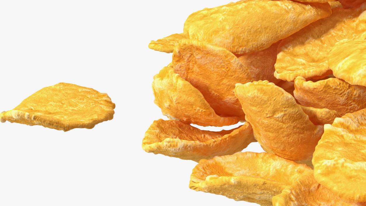 3D Pile of Dry Corn Flakes model