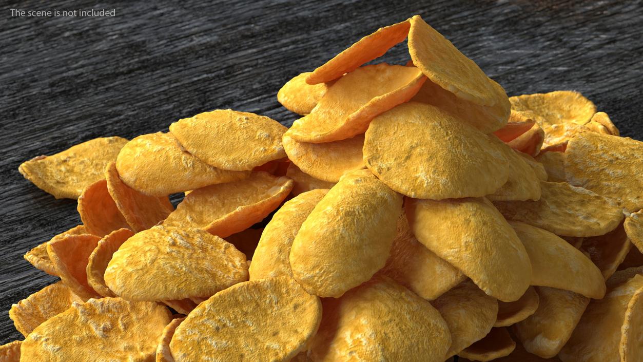 3D Pile of Dry Corn Flakes model