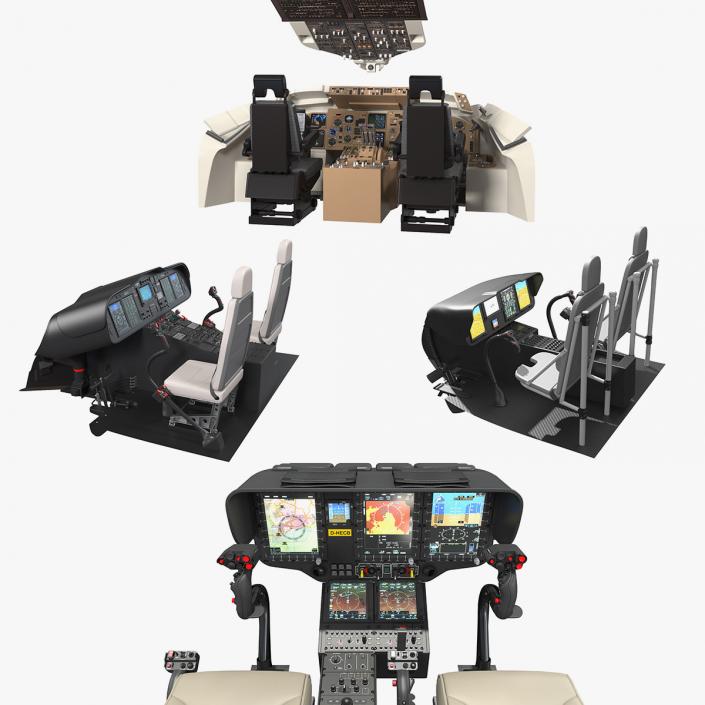 3D model Cockpits Controls Collection 2