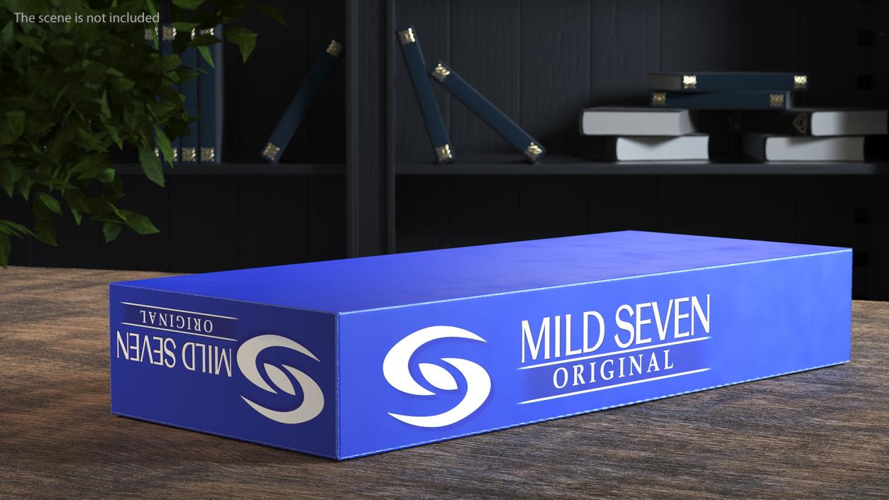 3D Carton Cigarettes Box Mildseven