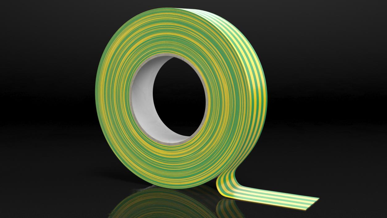 Insulating Electrical Tape Green 3D