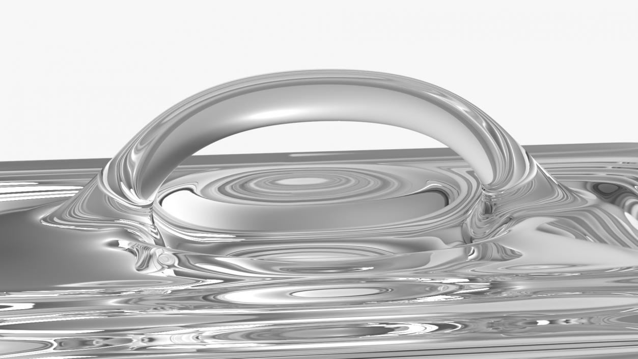 Glass Butter Dish 3D