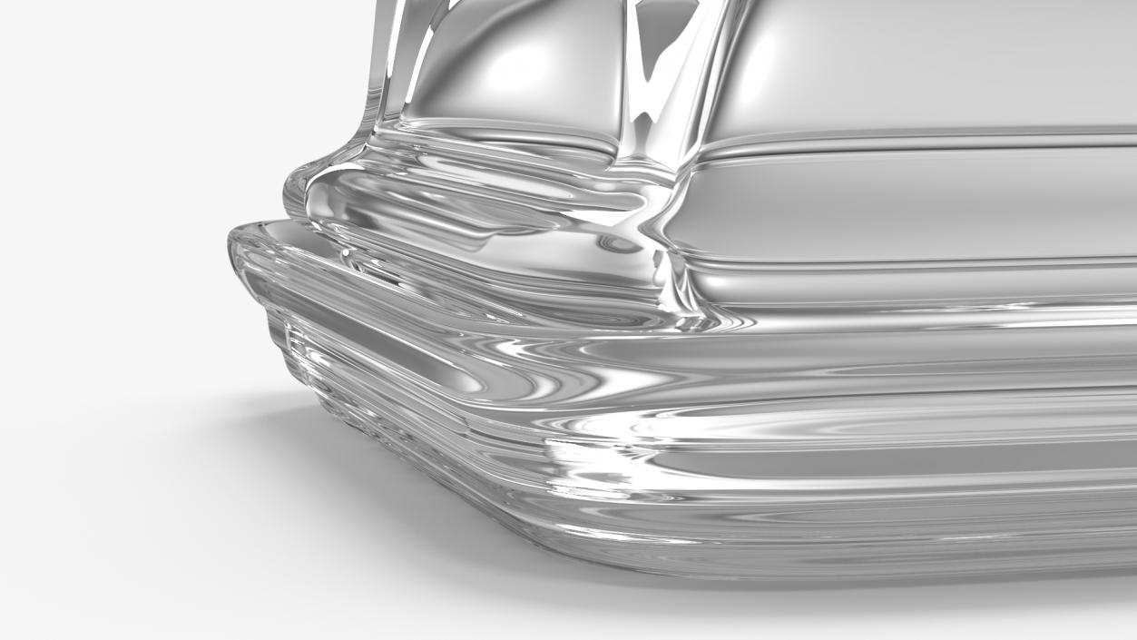 Glass Butter Dish 3D