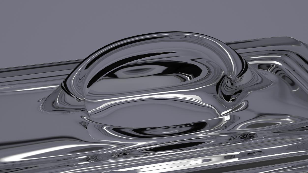 Glass Butter Dish 3D