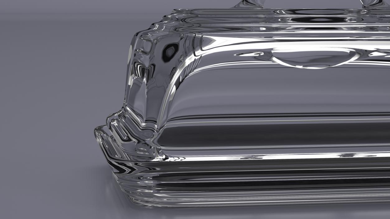 Glass Butter Dish 3D