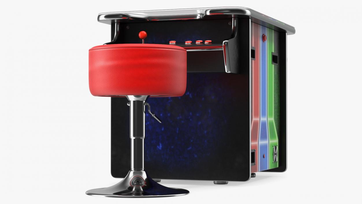 3D Cocktail Table Arcade Machine with Stools