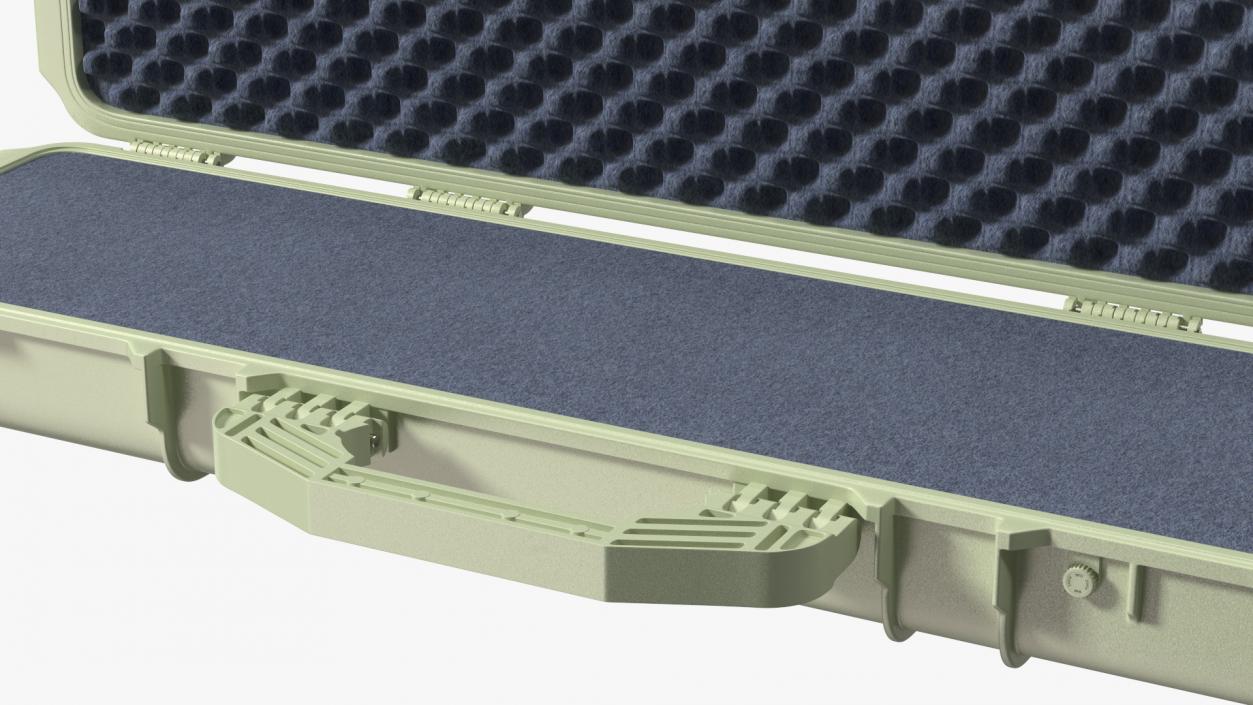 Open Military Hard Case Green 3D model