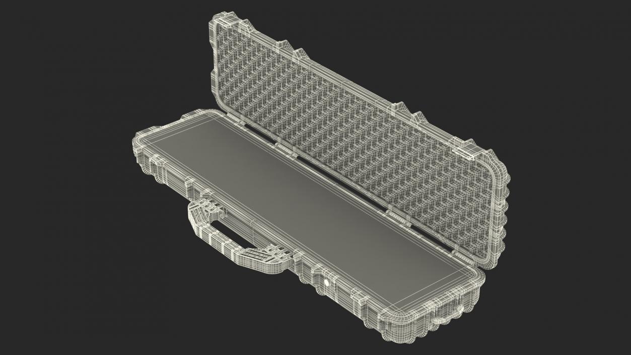 Open Military Hard Case Green 3D model