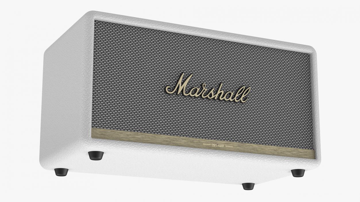 3D Marshall Stanmore II Wireless Bluetooth Speaker White model