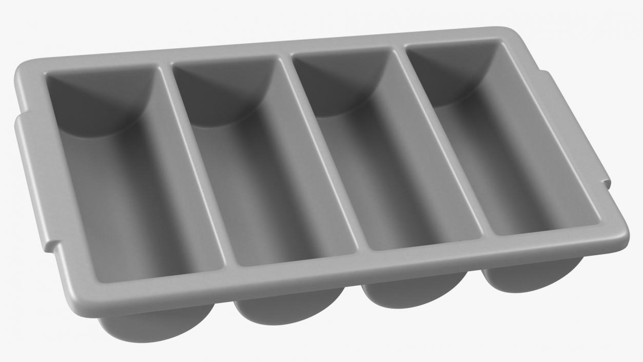 3D model Tray Cutlery Trolley Full