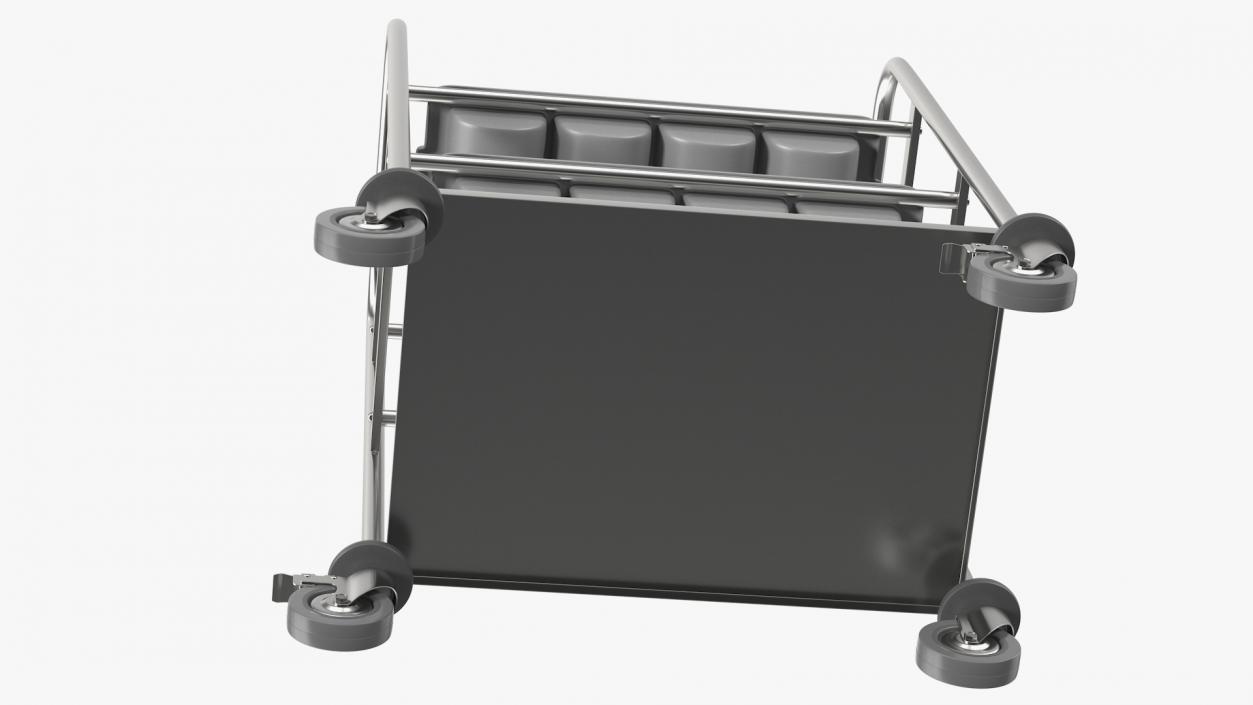 3D model Tray Cutlery Trolley Full