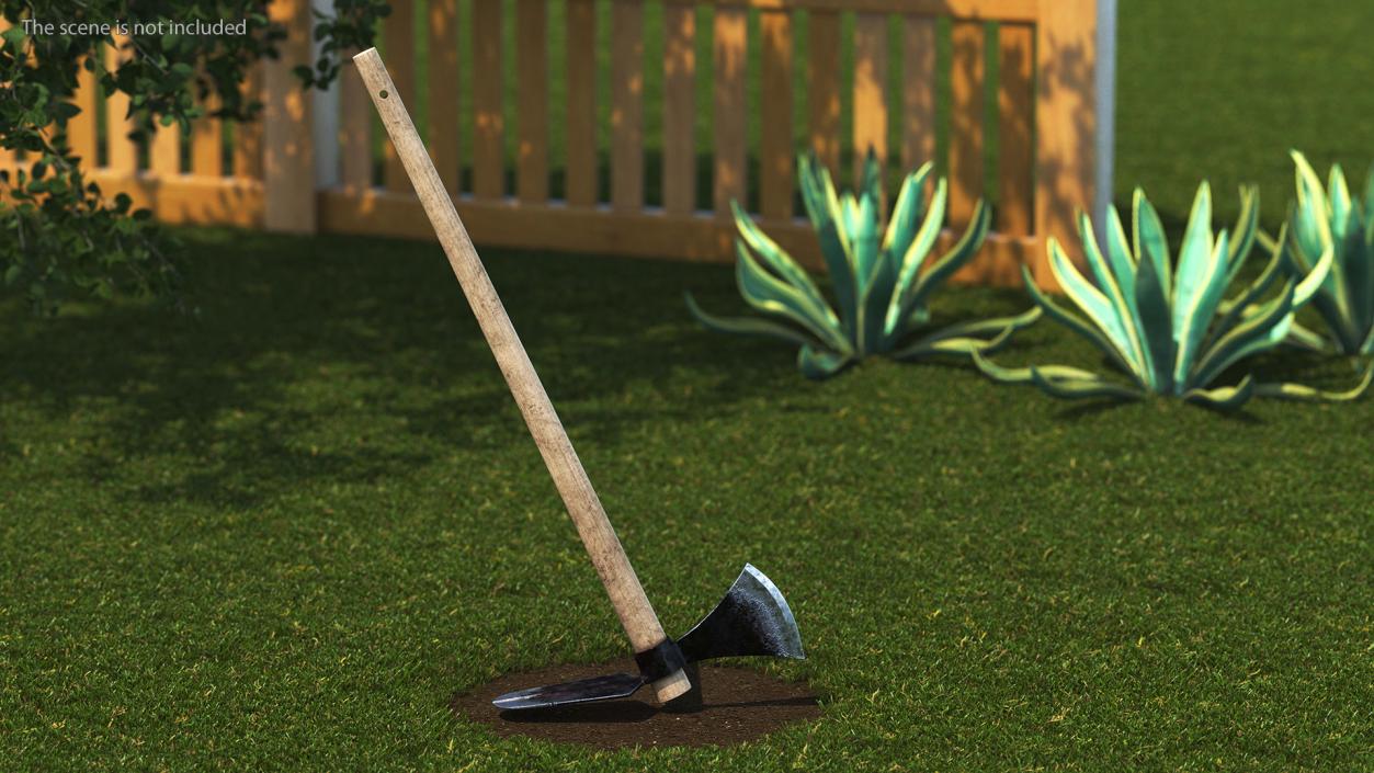 3D Mattock with Axe Gardening Tool