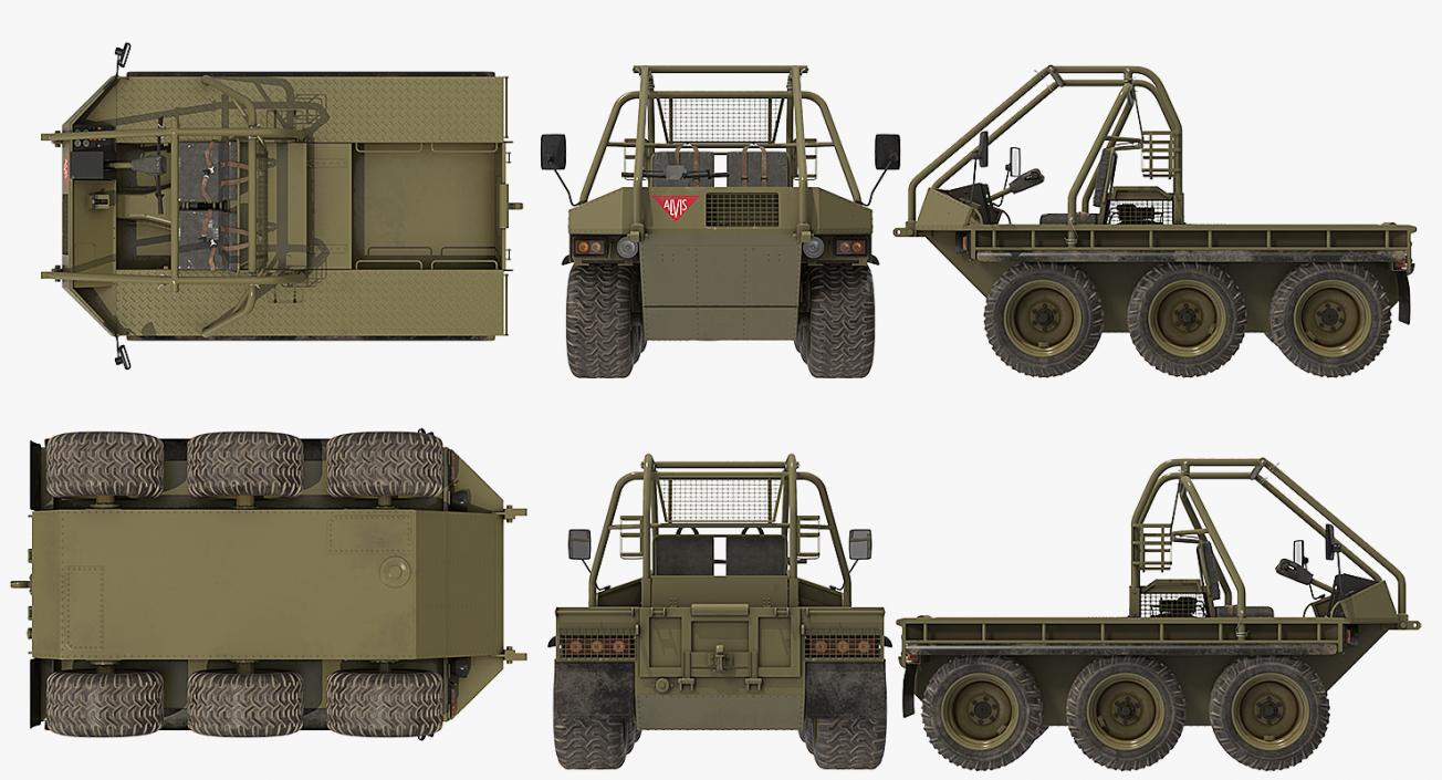 3D model Military High Mobility Vehicle ATMP