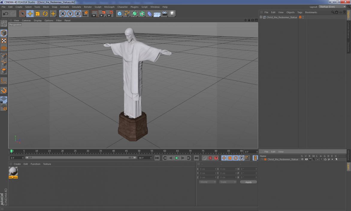 3D Christ the Redeemer Statue