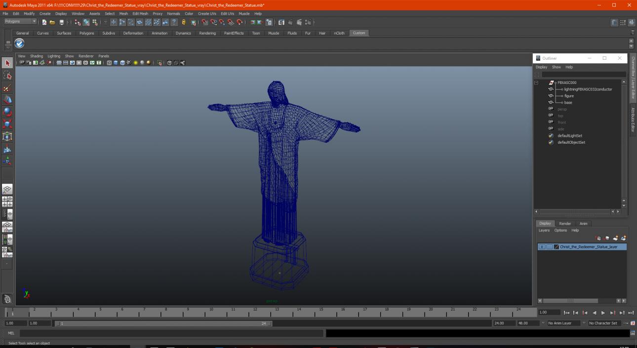 3D Christ the Redeemer Statue