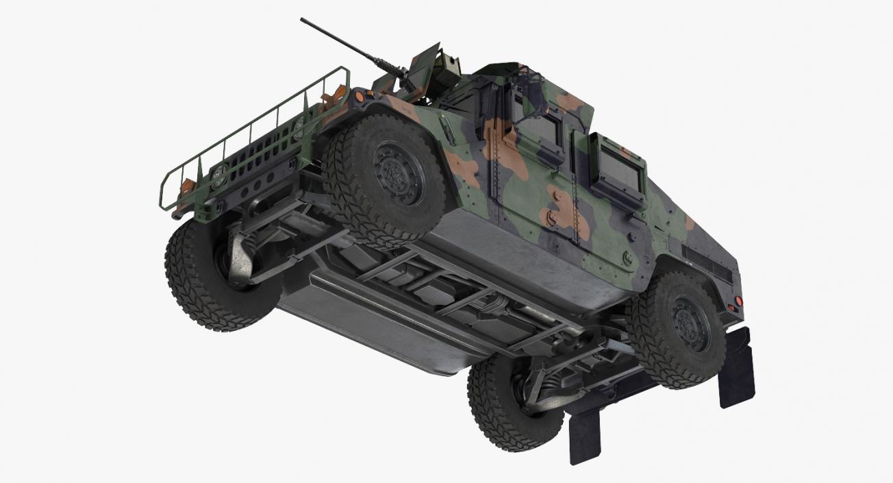 3D Humvee M1151 Enhanced Armament Carrier Camo model