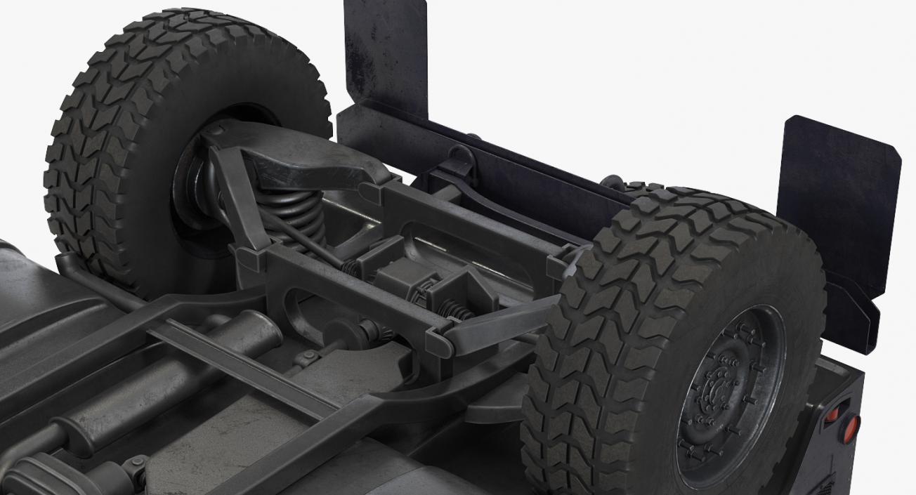 3D Humvee M1151 Enhanced Armament Carrier Camo model