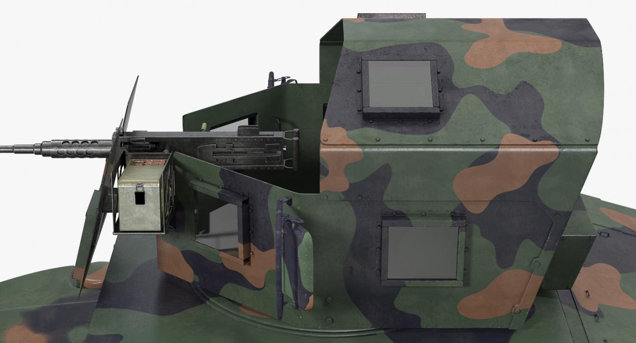 3D Humvee M1151 Enhanced Armament Carrier Camo model