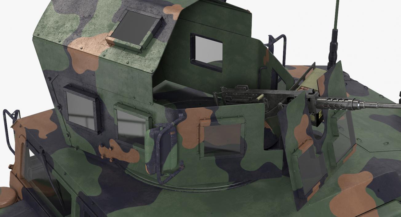 3D Humvee M1151 Enhanced Armament Carrier Camo model