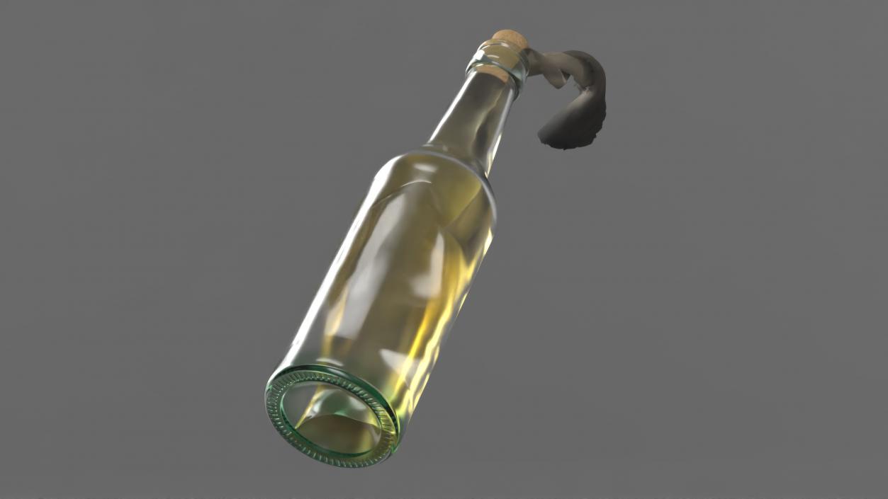 3D Flying Molotov Cocktail model