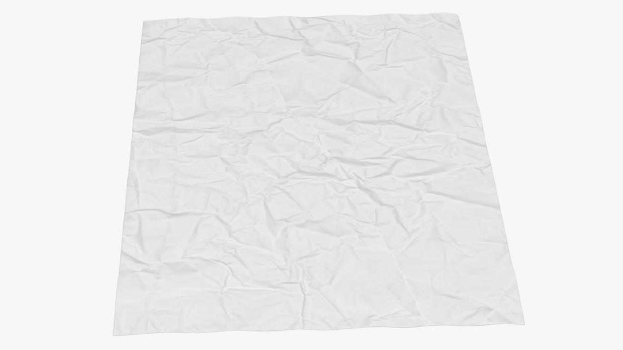 3D model Crumpled Paper Sheet