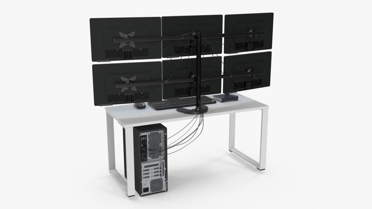 3D Factory Computer Monitors Light