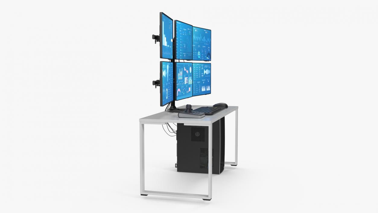 3D Factory Computer Monitors Light