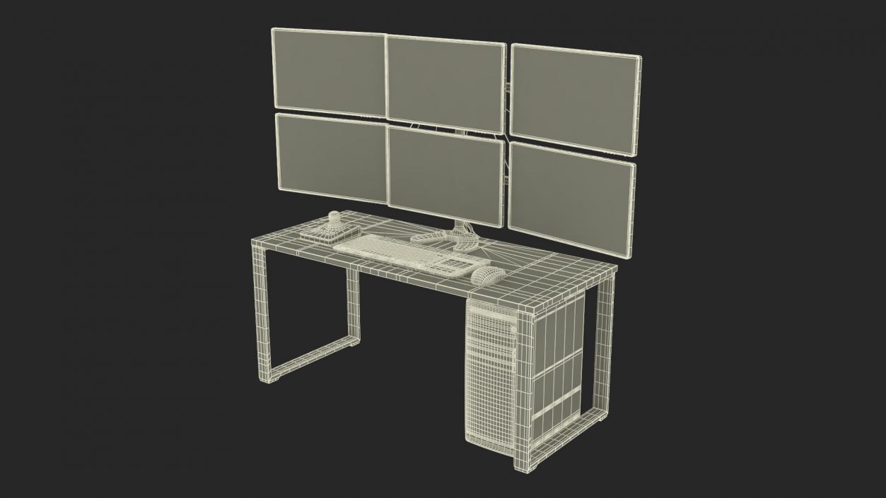 3D Factory Computer Monitors Light