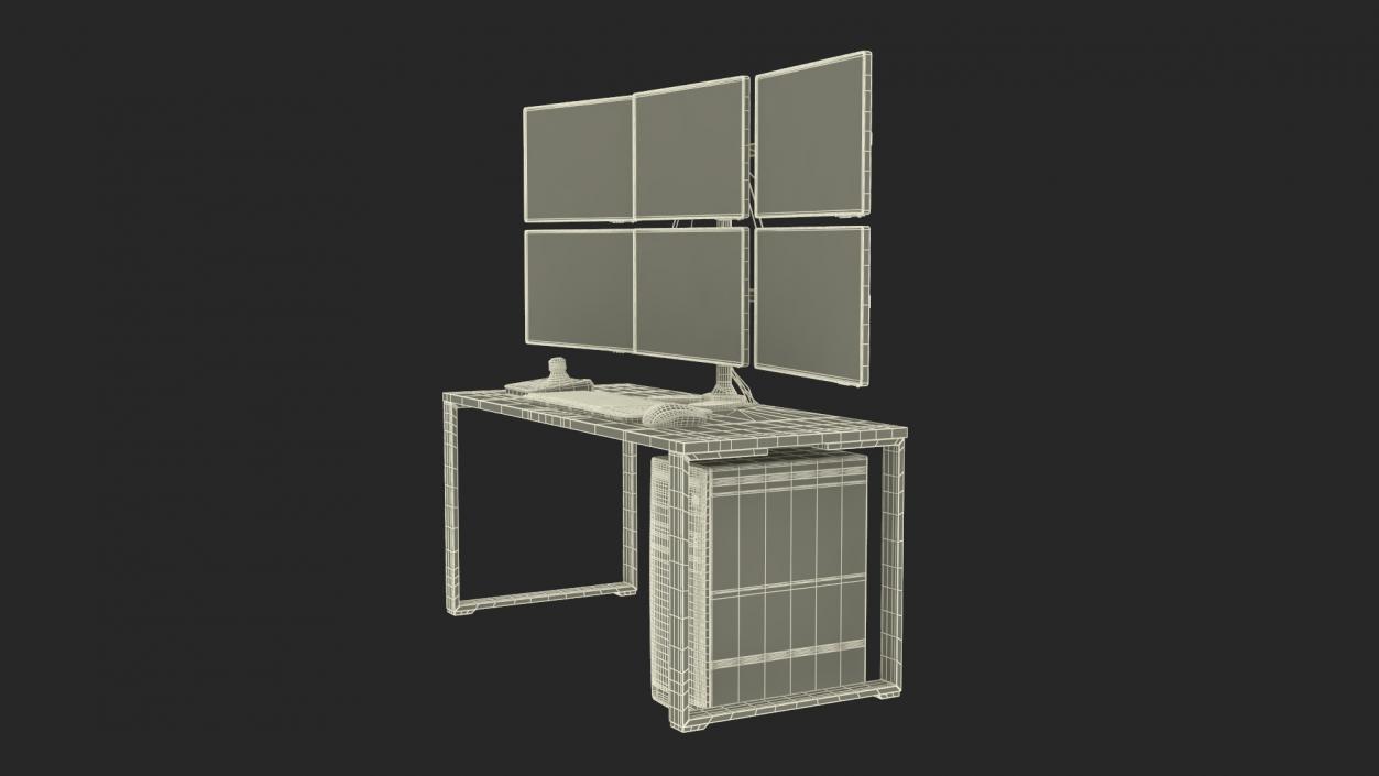 3D Factory Computer Monitors Light