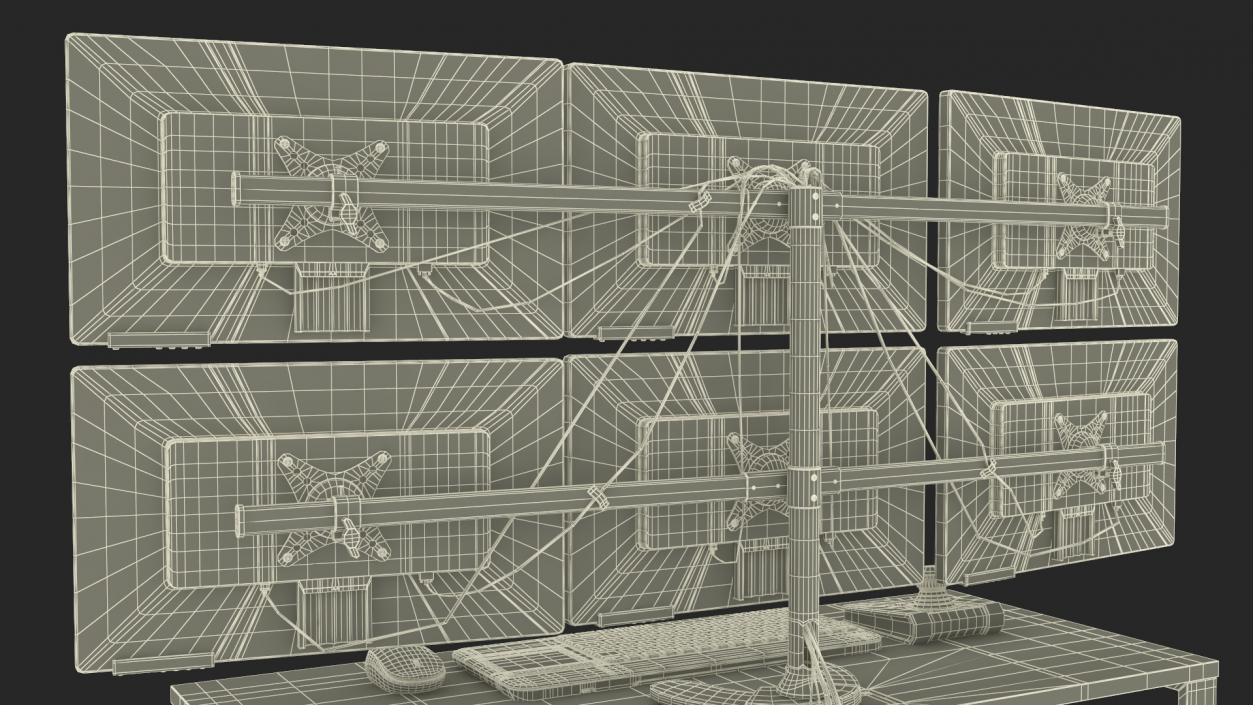 3D Factory Computer Monitors Light