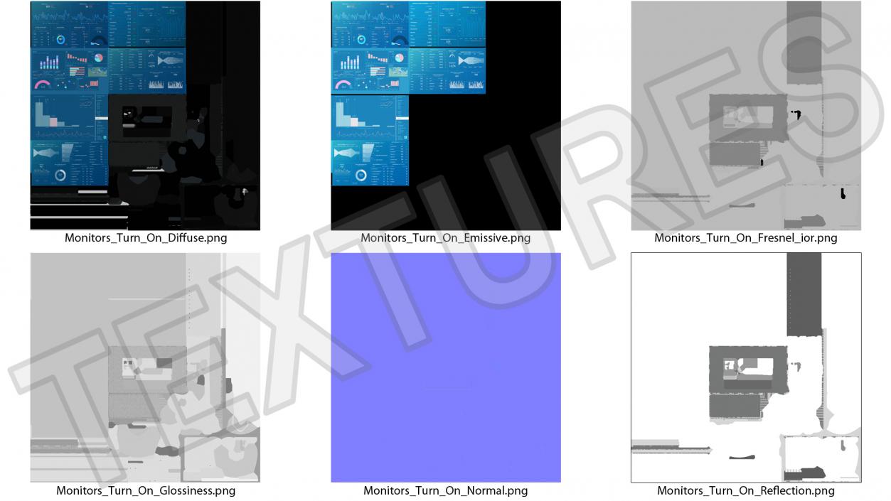 3D Factory Computer Monitors Light