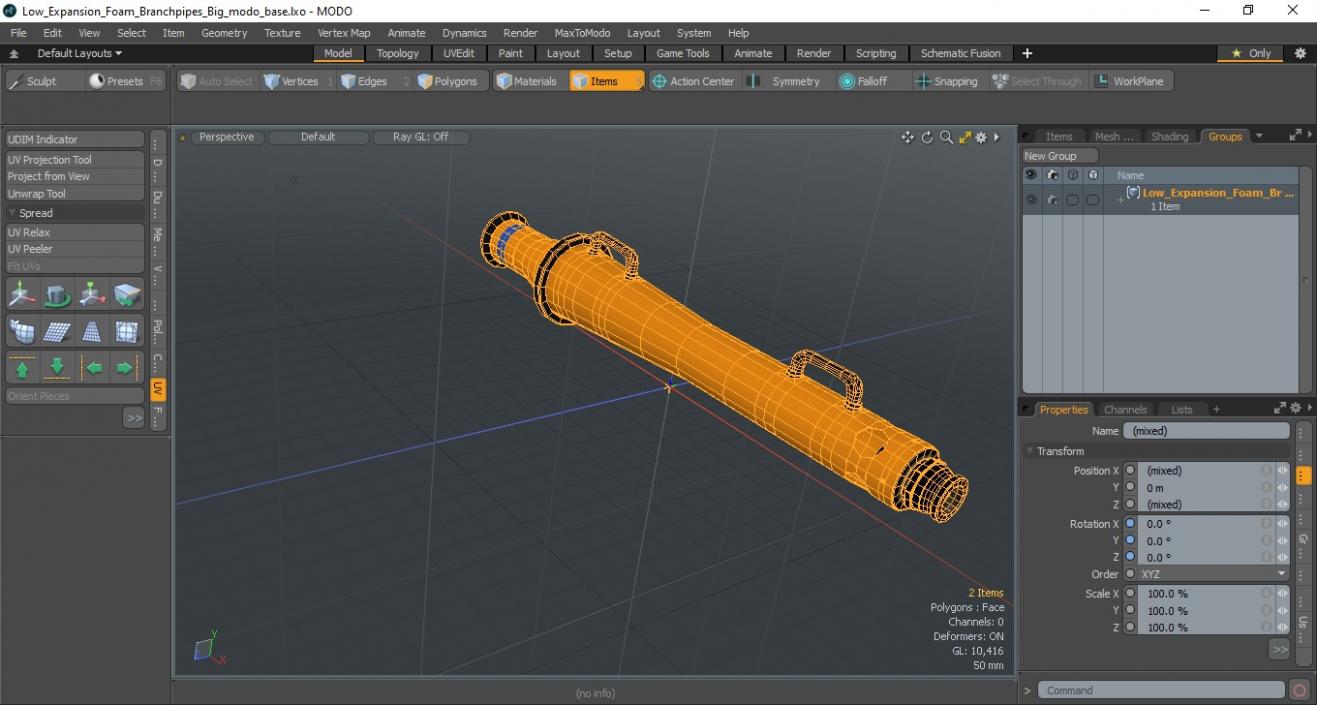 Low Expansion Foam Branchpipes Big 3D model