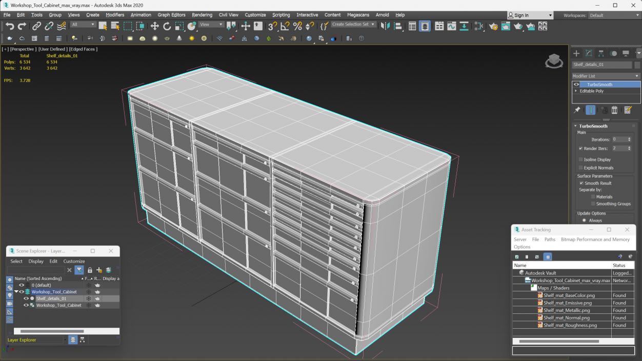 3D Workshop Tool Cabinet